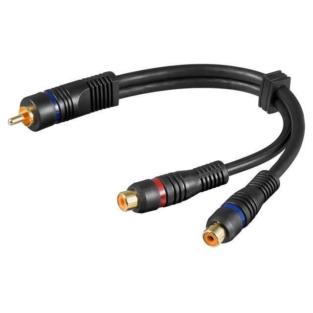 GOOBAY Cable; RCA socket x2,RCA