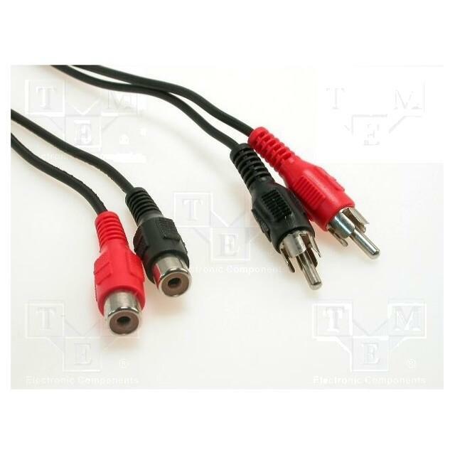 GOOBAY Cable; RCA socket x2,RCA