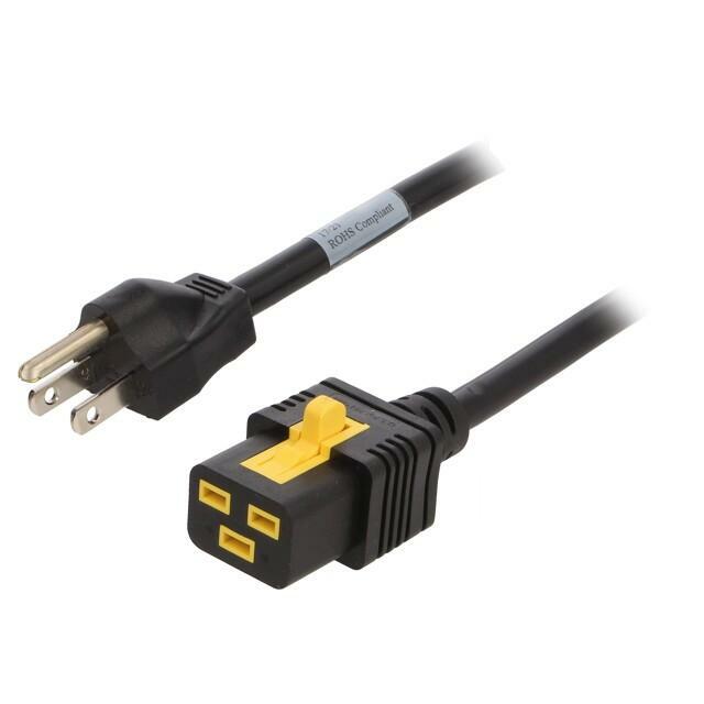 SCHURTER Cable; SJT; 3x14AWG; IEC C19