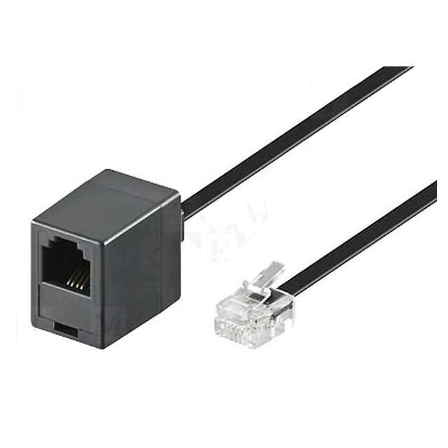 GOOBAY Cable: telephone; RJ11 socket,RJ11