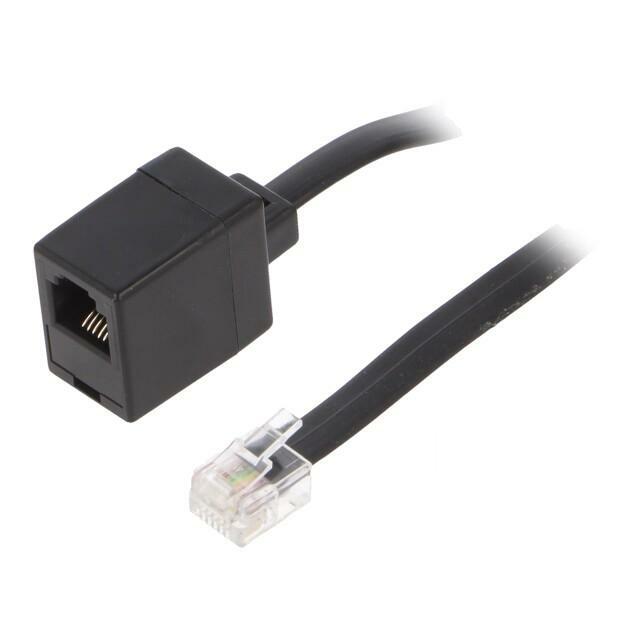 GOOBAY Cable: telephone; RJ12 socket,RJ12