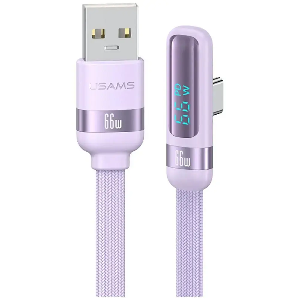 Cable USAMS US-SJ651 USB-A/USB-C purple |