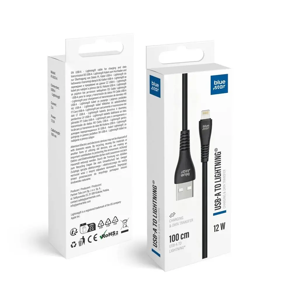 BLUESTAR Cable USB A to Lightning
