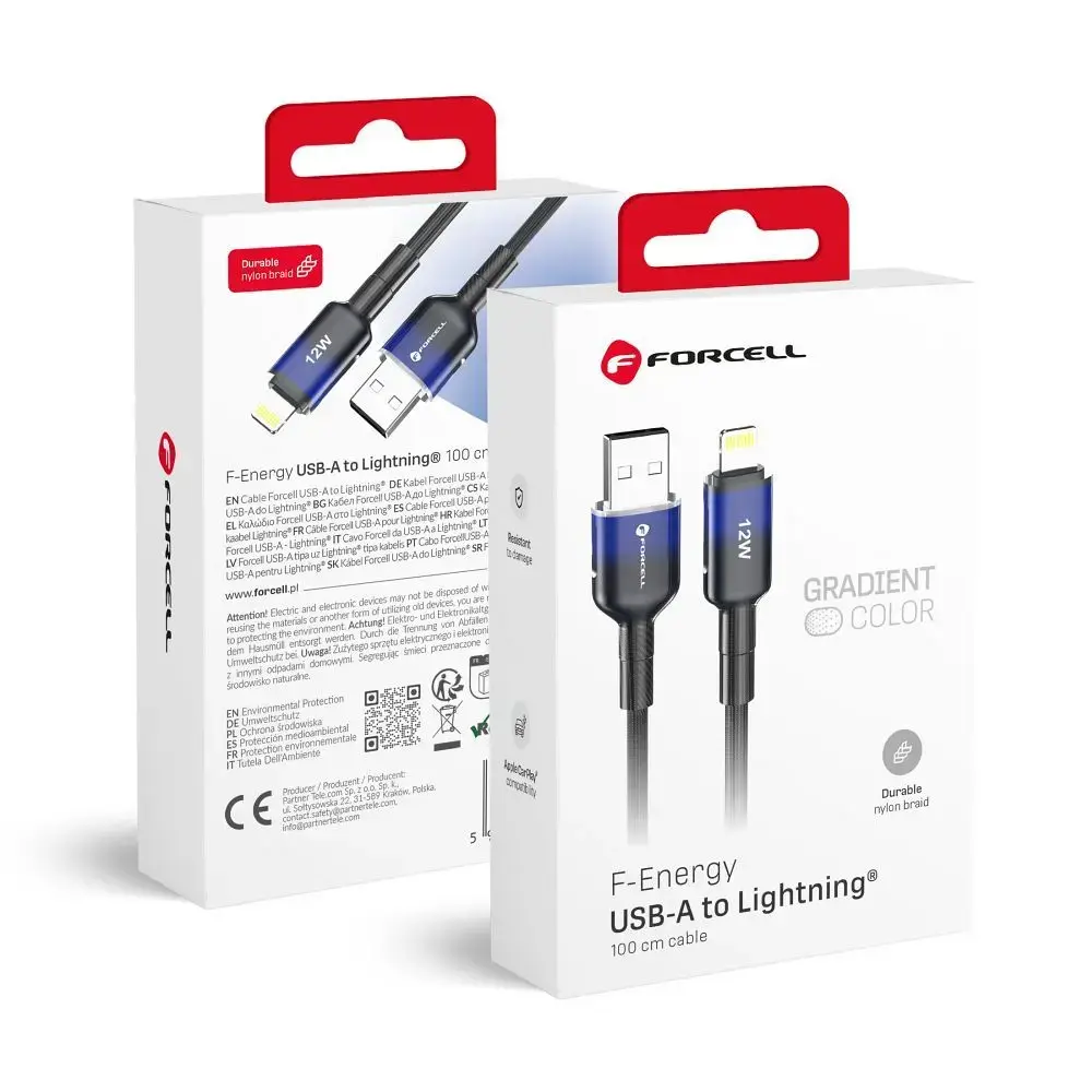 Cable USB A to Lightning Forcell