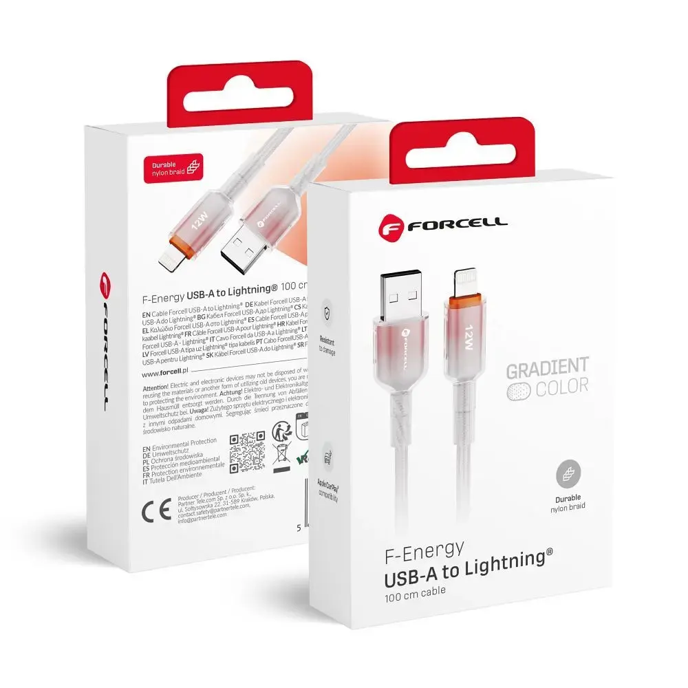 Cable USB A to Lightning Forcell