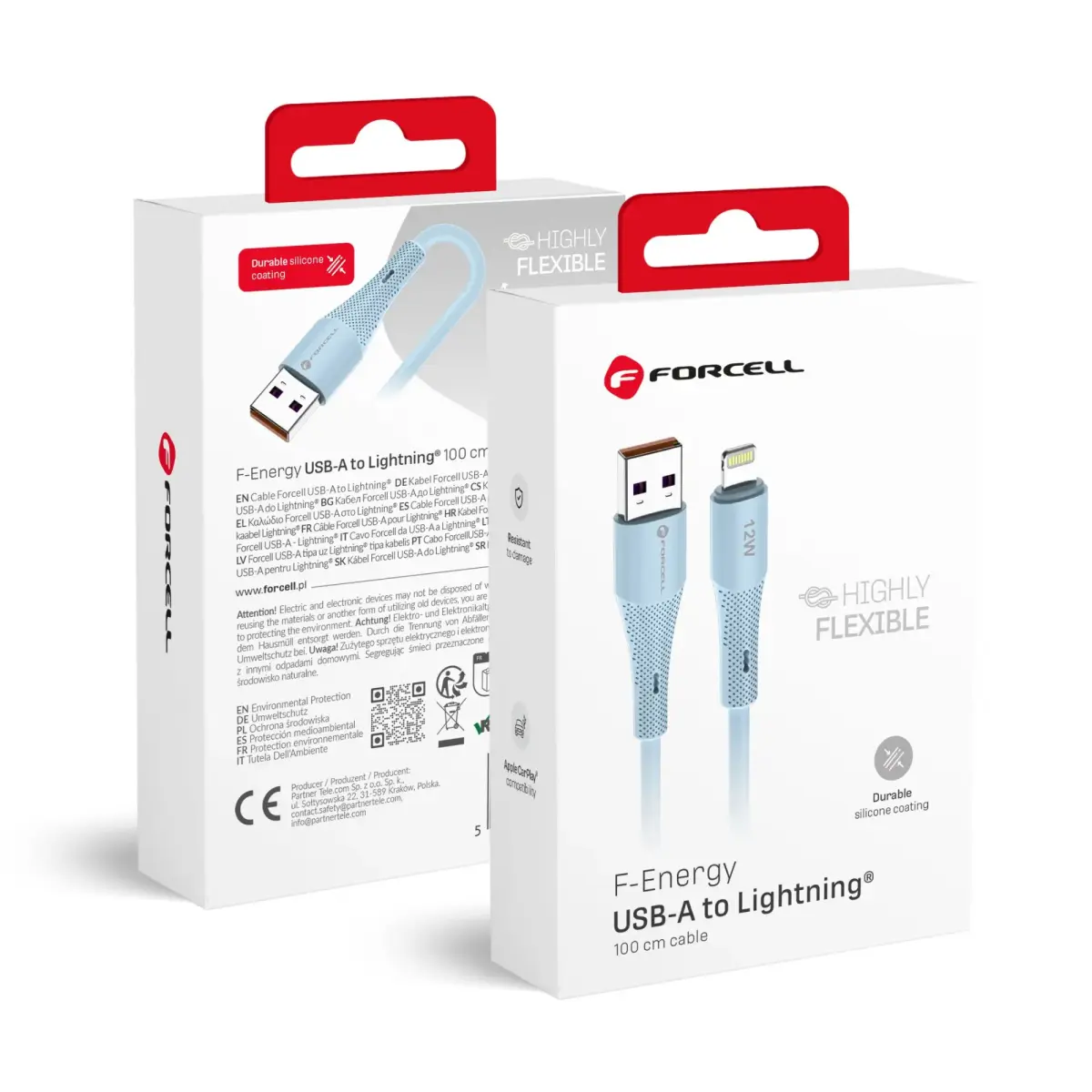Cable USB A to Lightning Forcell