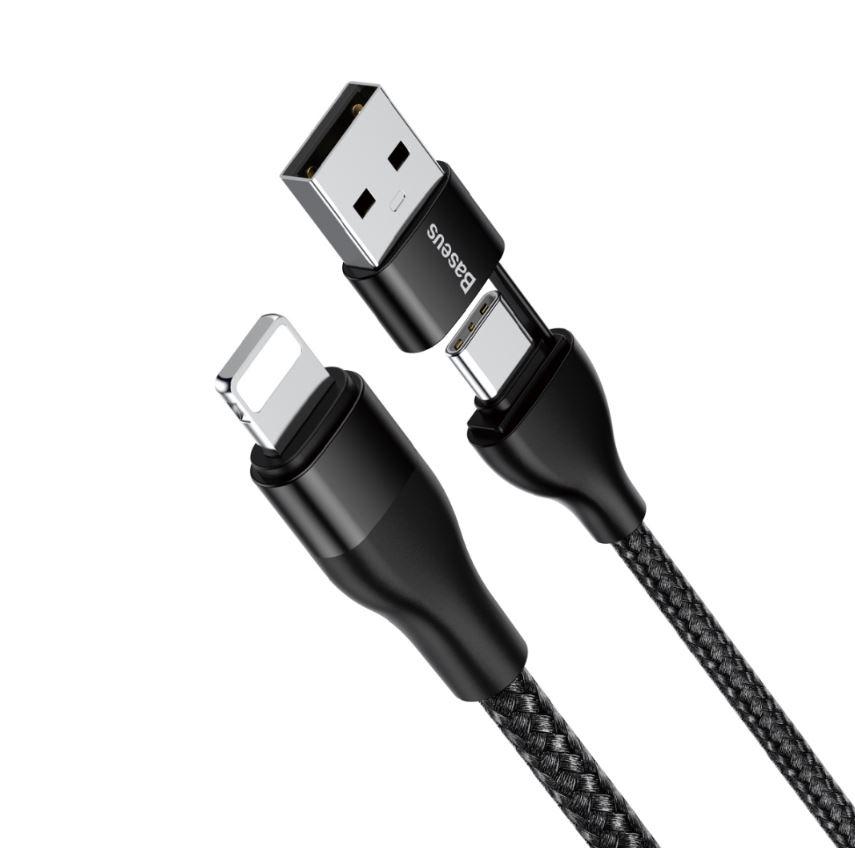 Cable USB C + adapter USB