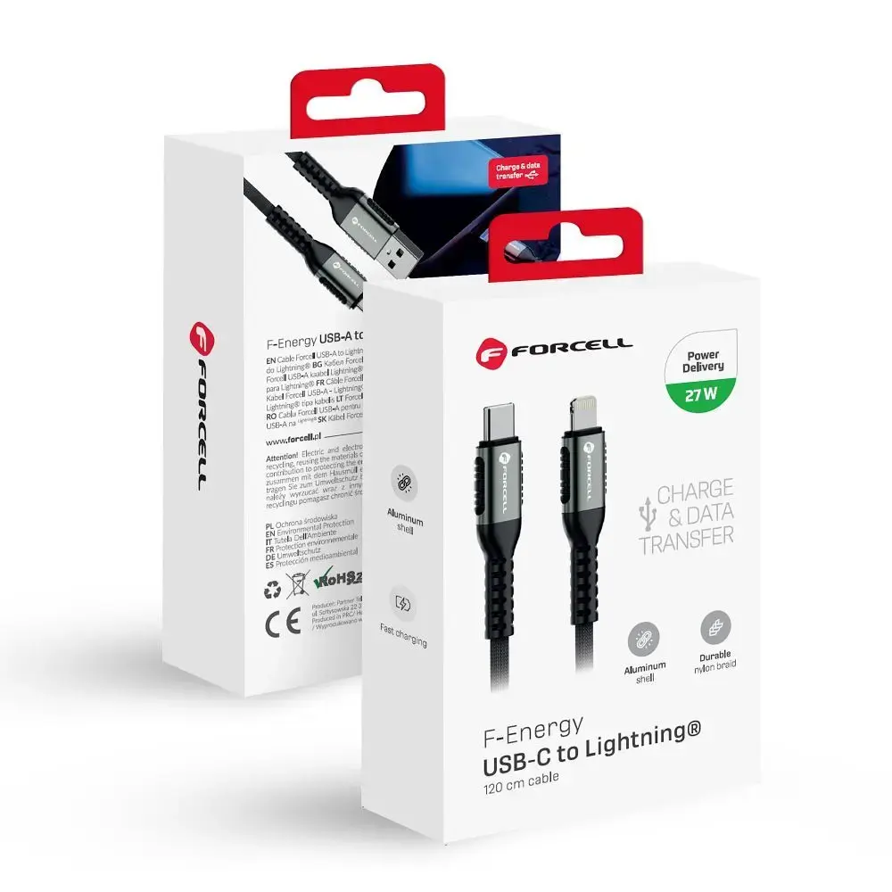 Cable USB C to Lightning Forcell