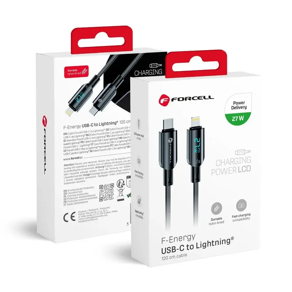 Cable USB C to Lightning Forcell