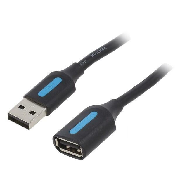 CABLE USB2.0 MALE TO FEMALE/2M