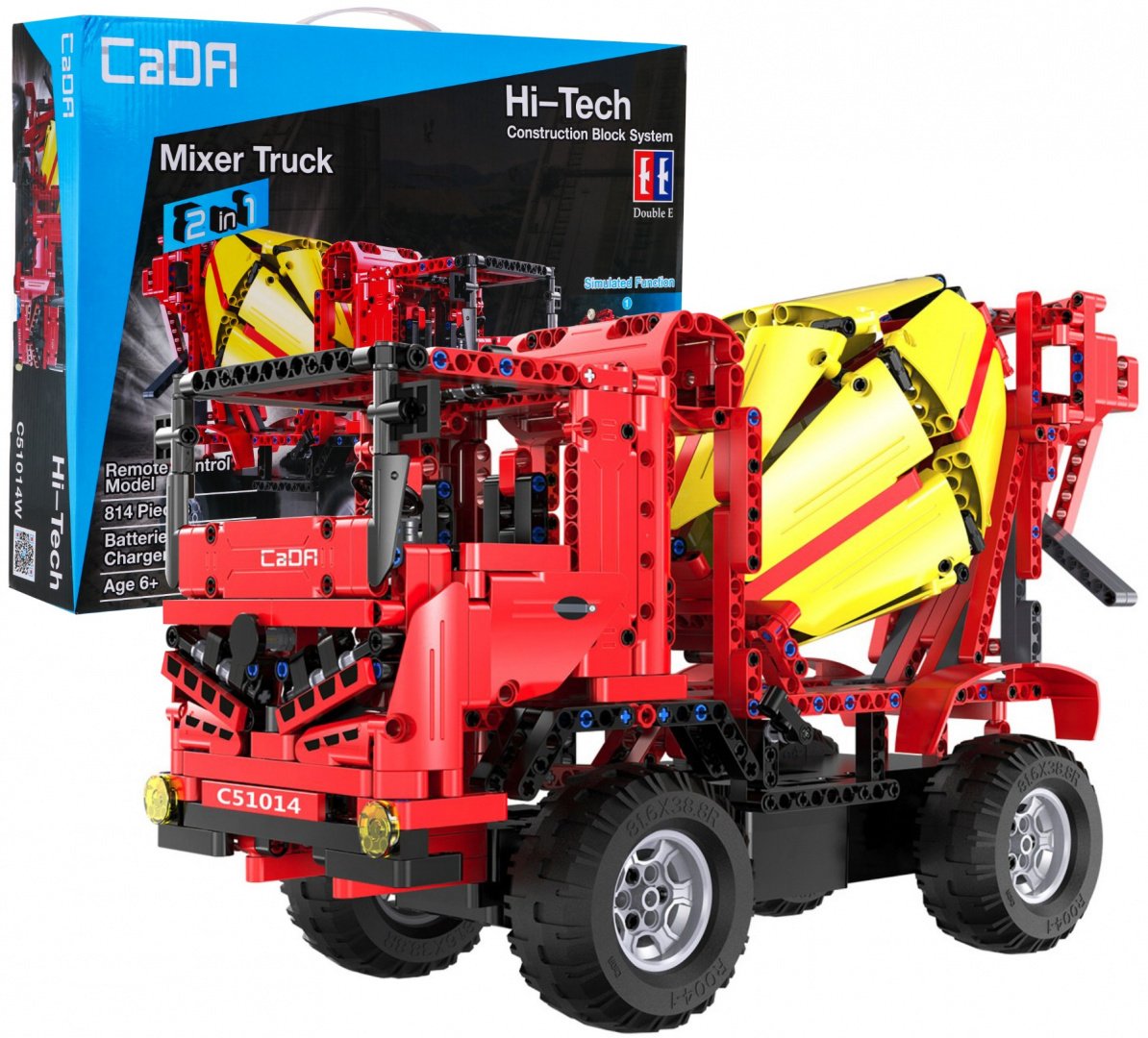 CaDa C51014W R/C Auto-Betona Maisītājs Rotaļu