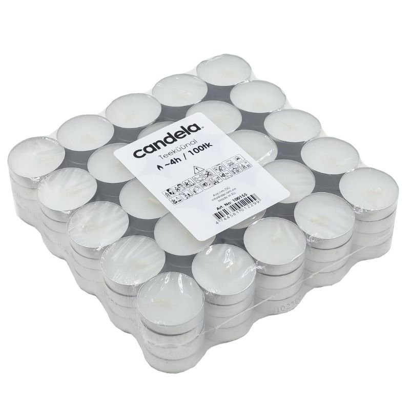 Candela Tējas sveces 100 gab. (24100155)