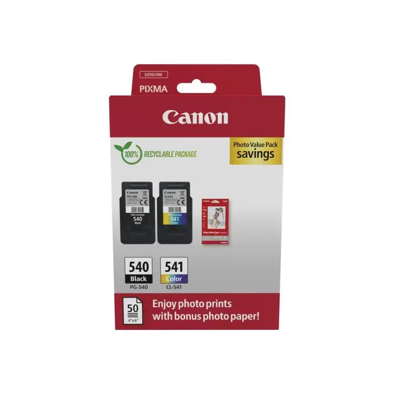 Canon PG-540/CL-541 Photo Paper Value Pack