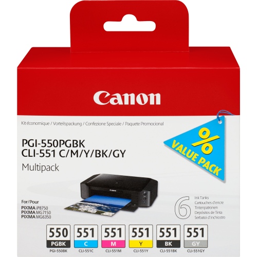 Tusz Canon tusze PGI-550/CLI-551 / 6496B005