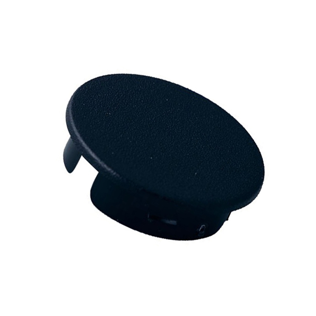 OKW Cap; ABS; black; push-in; round