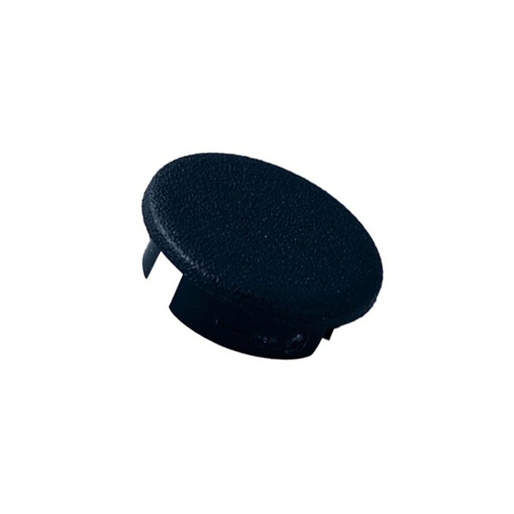 OKW Cap; ABS; black; push-in; round