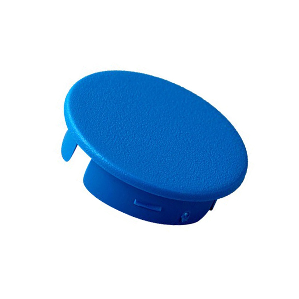 OKW Cap; ABS; blue; push-in; round