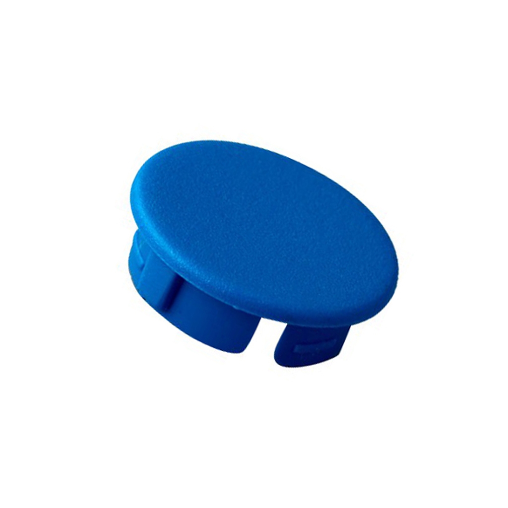 OKW Cap; ABS; blue; push-in; round