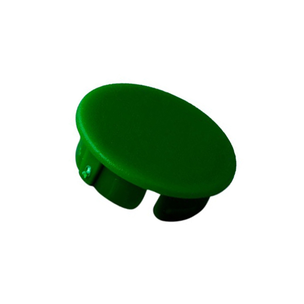 OKW Cap; ABS; green; push-in; round