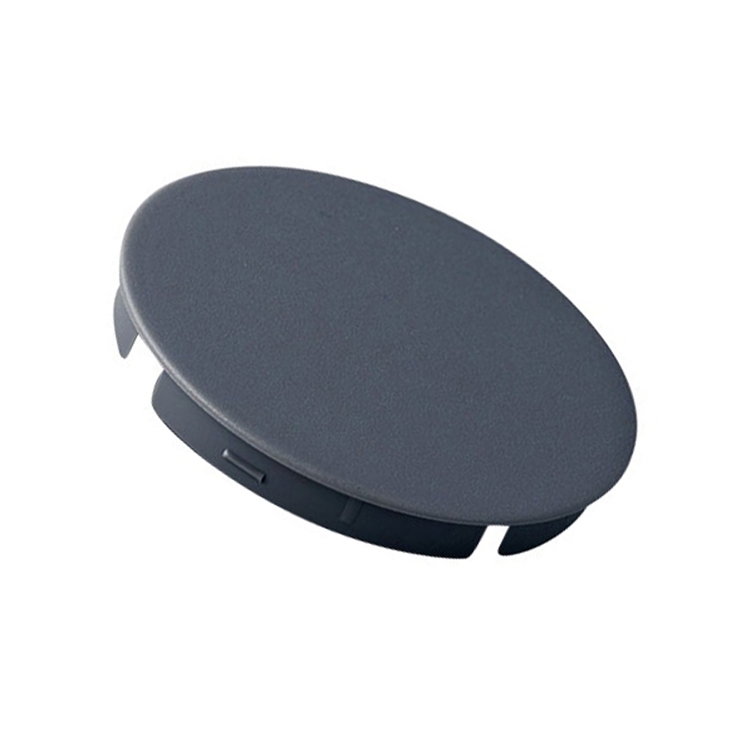 OKW Cap; ABS; grey; push-in; round