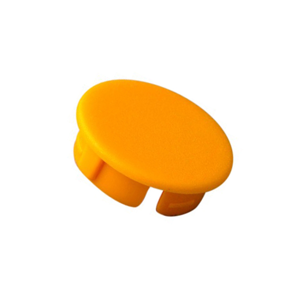OKW Cap; ABS; yellow; push-in; round