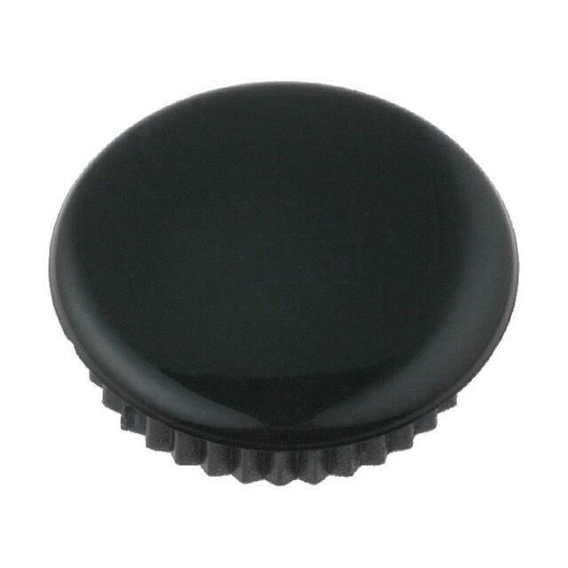 MENTOR Cap; black; Mounting: push-in; plastic