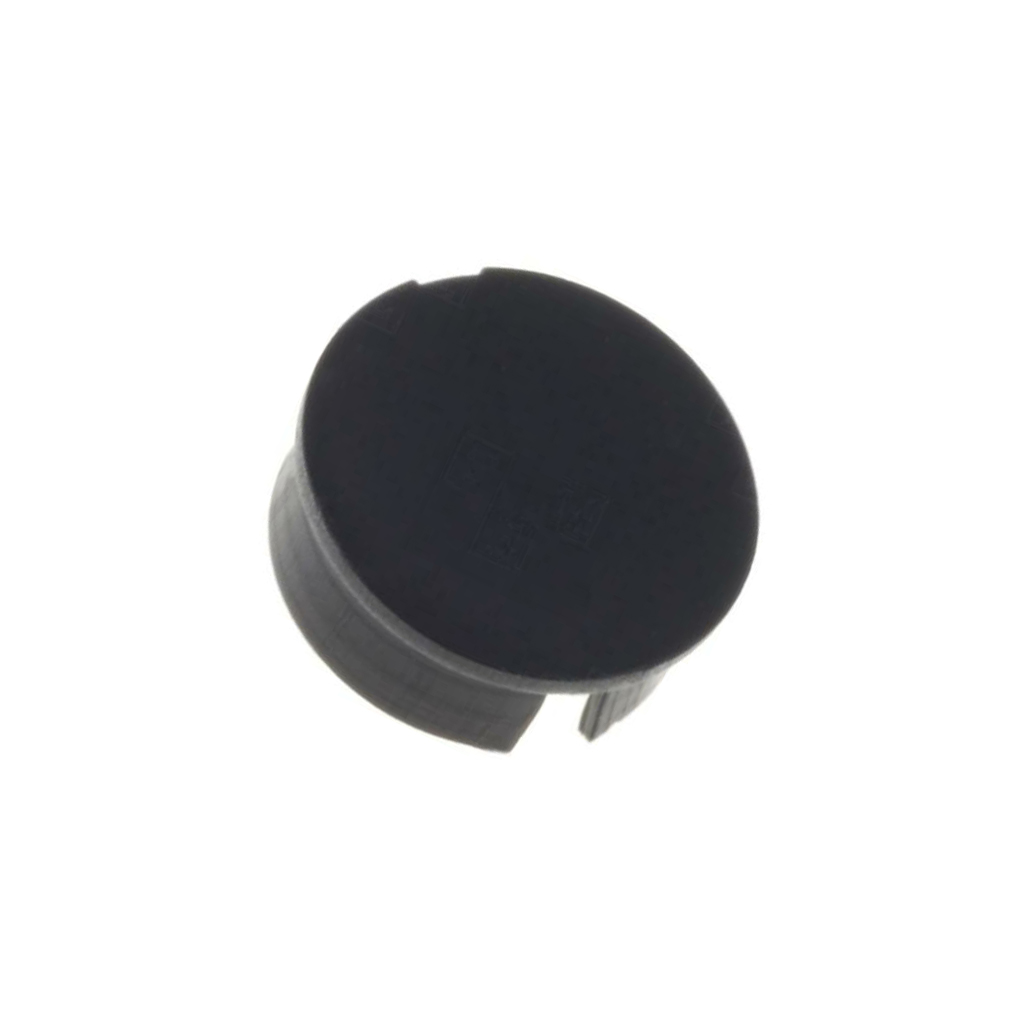 MENTOR Cap; black; Mounting: push-in; plastic
