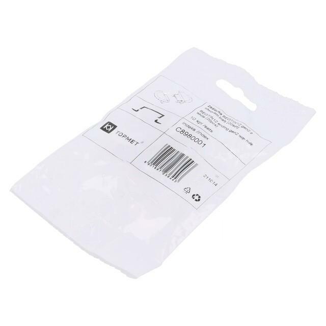 TOPMET Cap for LED profiles; white