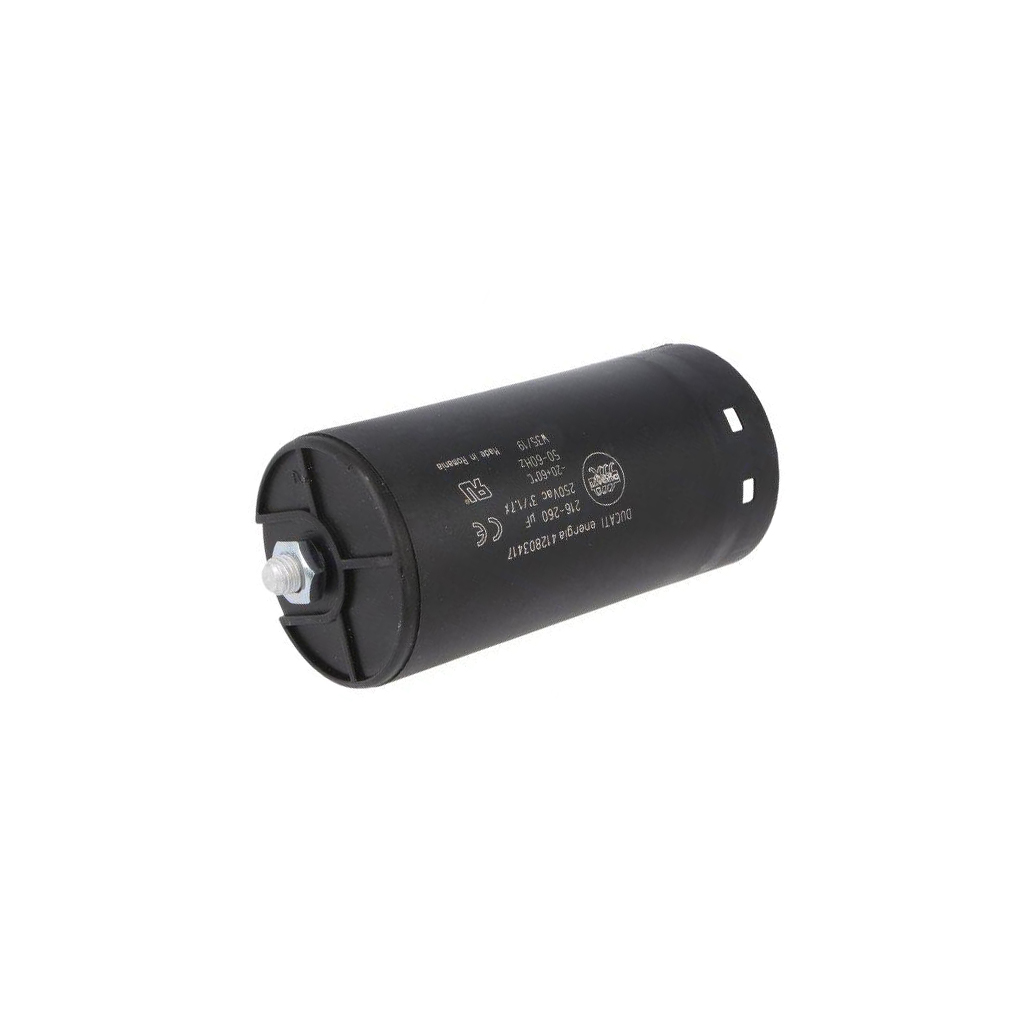 DUCATI ENERGIA Capacitor: electrolytic; 238uF; 250VAC