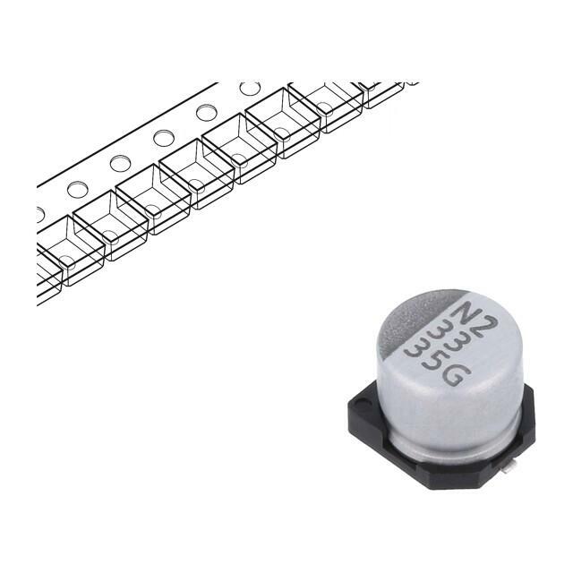 VISHAY Capacitor: electrolytic; SMD; 33uF; 35VDC