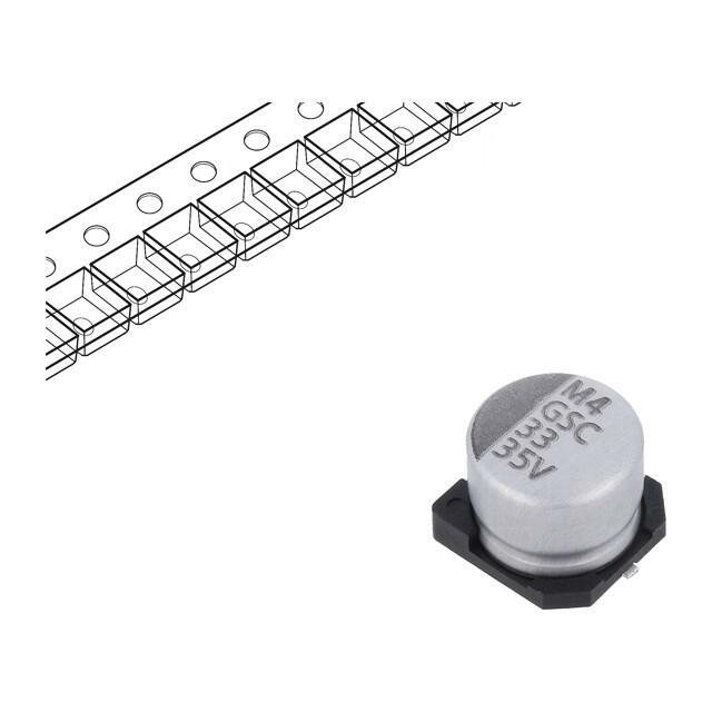 VISHAY Capacitor: electrolytic; SMD; 33uF; 35VDC