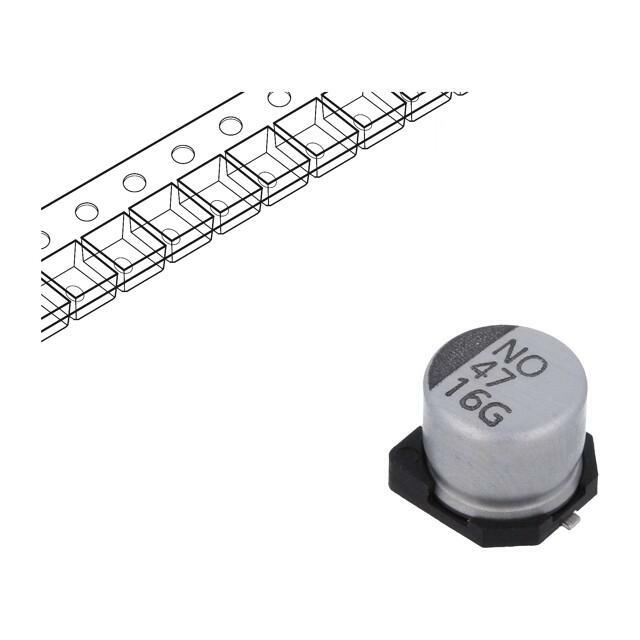 VISHAY Capacitor: electrolytic; SMD; 47uF; 16VDC