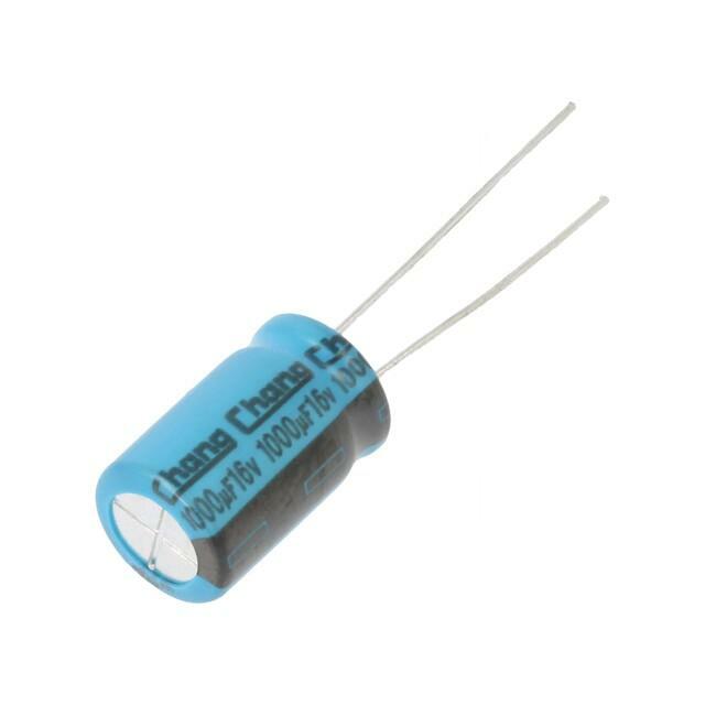 CHANG Capacitor: electrolytic; THT; 1mF; 16VDC