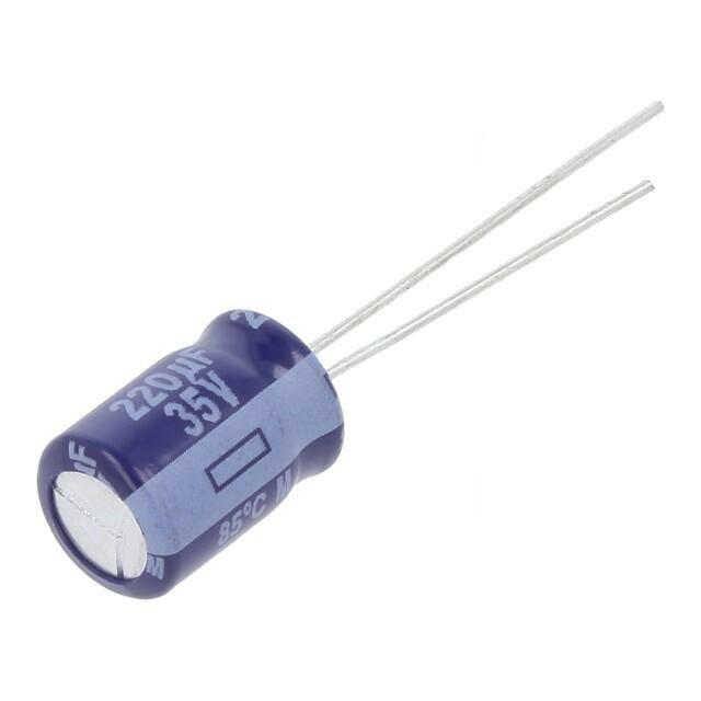 PANASONIC Capacitor: electrolytic; THT; 220uF; 35VDC