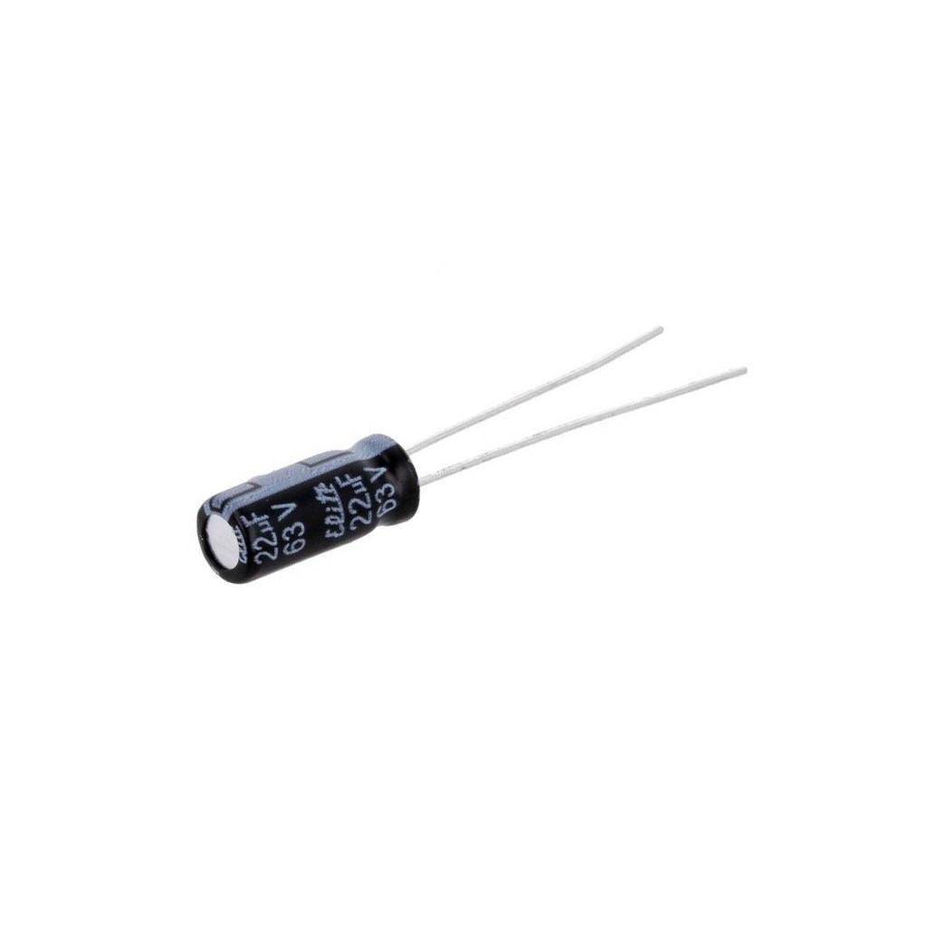 ELITE Capacitor: electrolytic; THT; 22uF; 63VDC