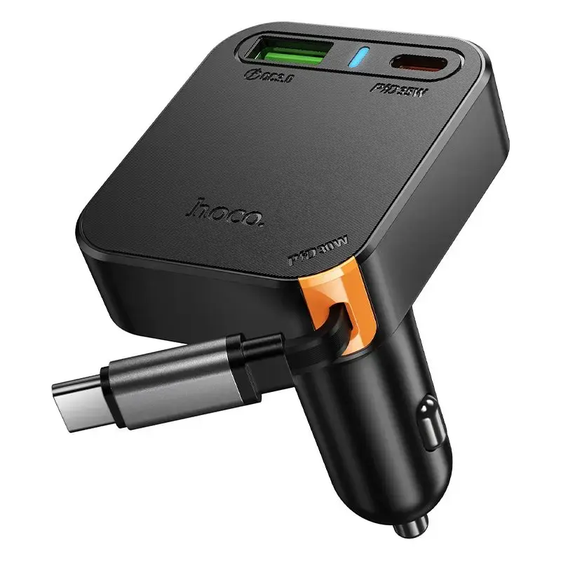 HOCO. Car charger Hoco wit retractable