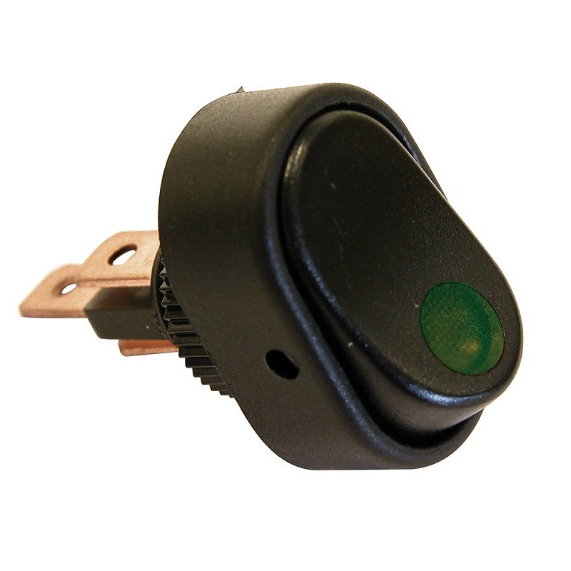 Carpoint Slēdzis LED zaļš 12V 30A