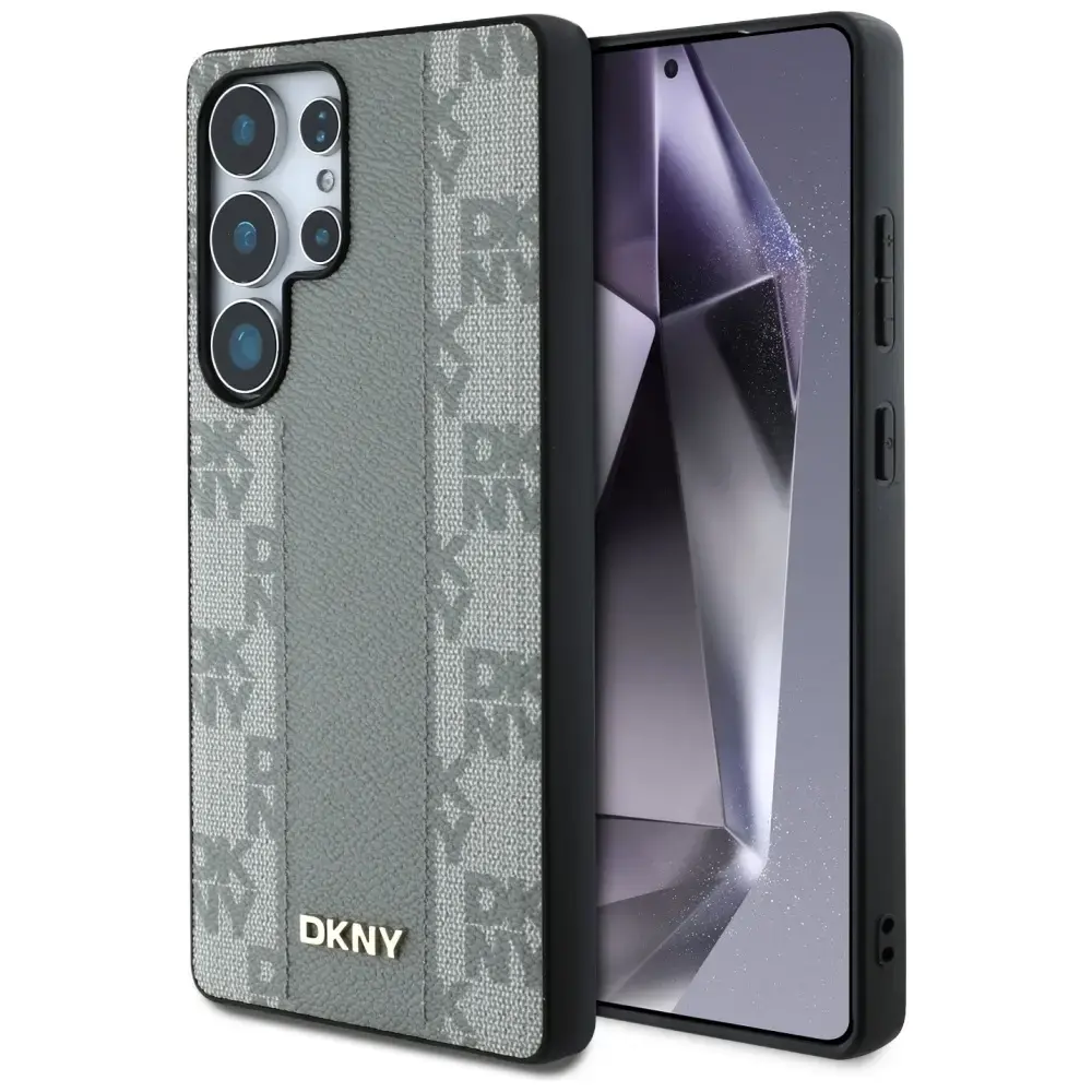 Case DKNY Leather Checkered Pattern MagSafe