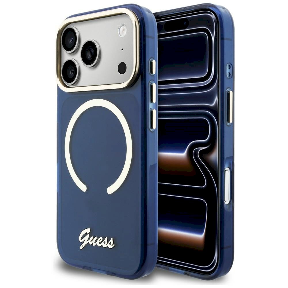 Case Guess IML Script Metal MagSafe