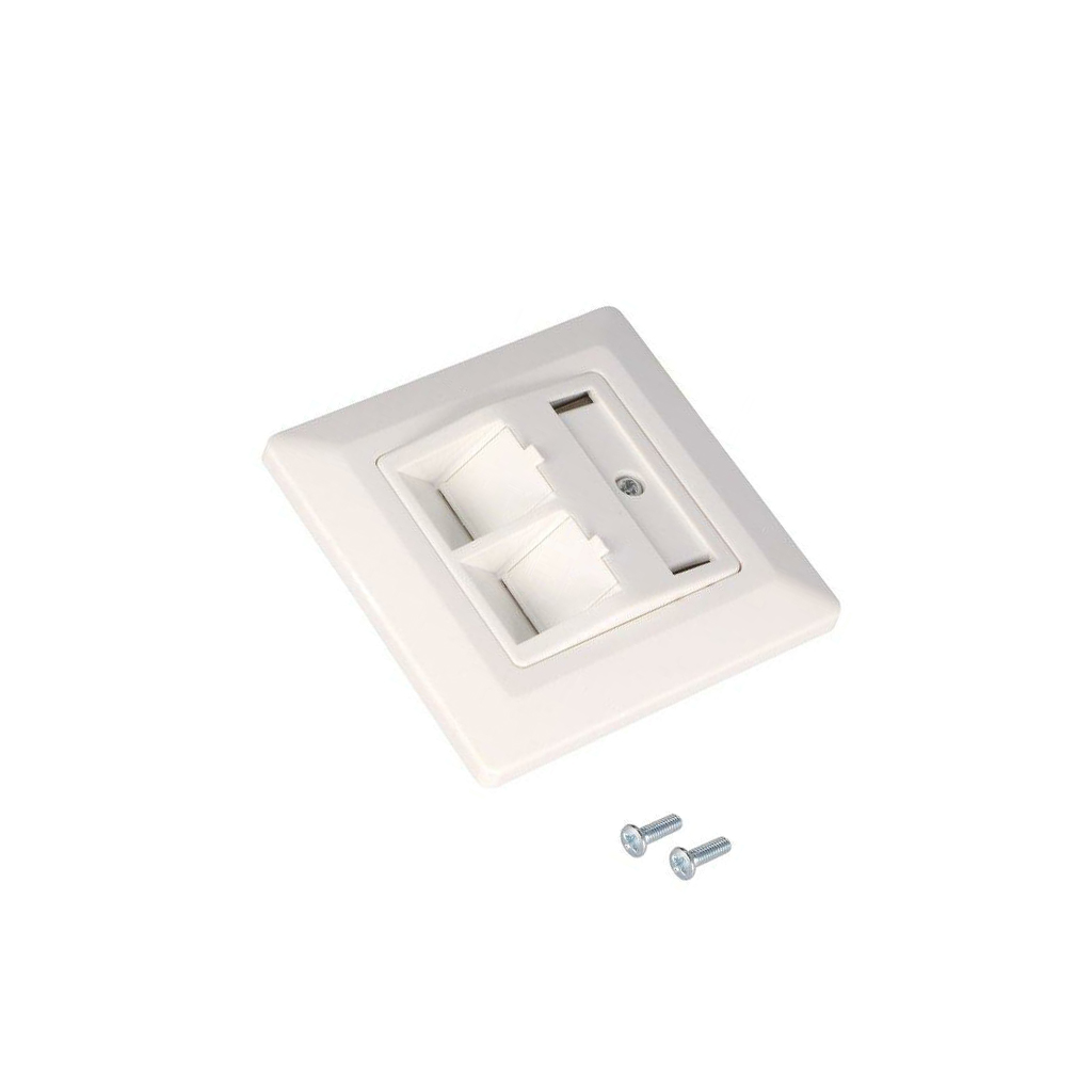 LOGILINK Case; socket; Keystone; white; plaster