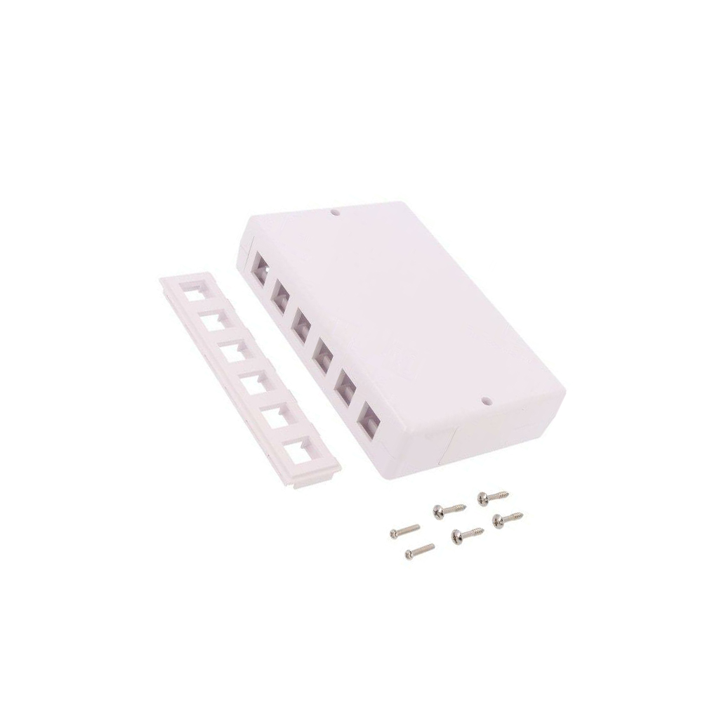 LOGILINK Case; socket; Keystone; white; wall