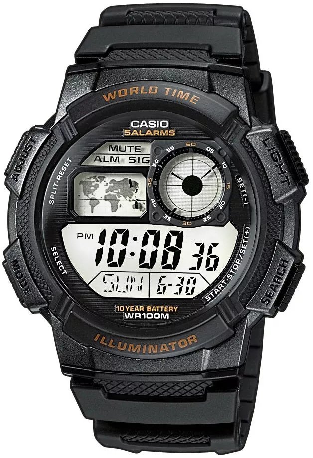 Casio AE-1000W-1AVDF Vīriešu pulkstenis | AE-1000W-1AVDF