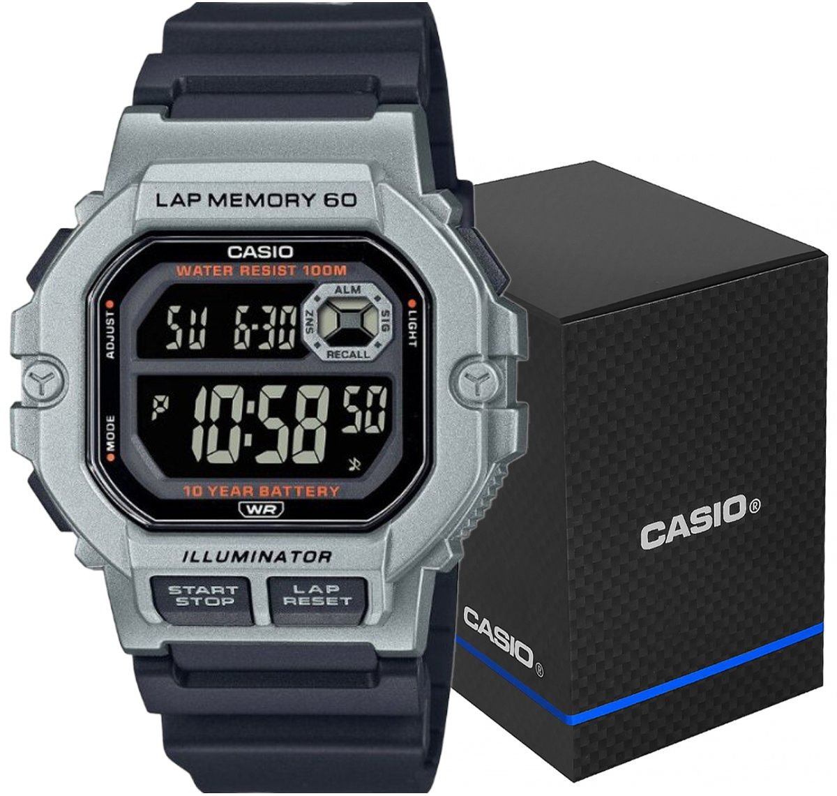 CASIO WS-1400H-1BVEF Unisex pulkstenis | WS-1400H-1BVEF