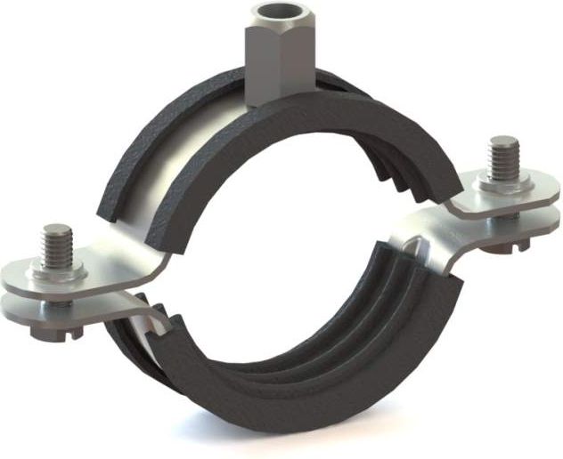 Cauruļu stiprin. 53-58mm M8/M10 ar izol