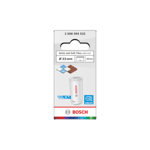 BOSCH caurumzāģis Ķieģeļiem un mīkstām flīzēm