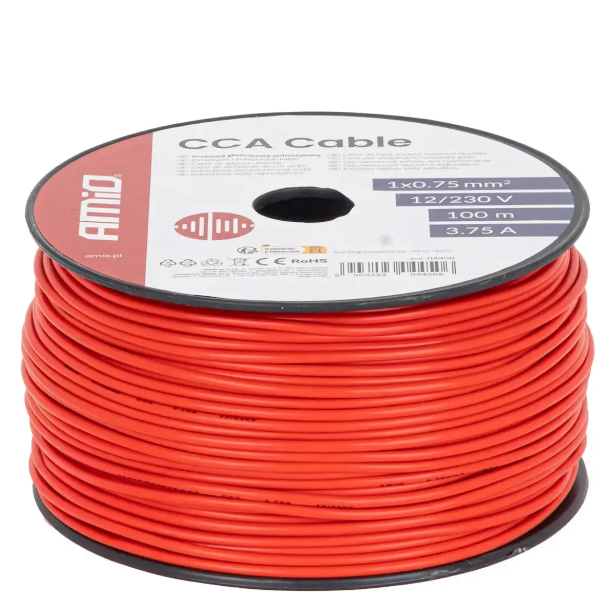 CCA kabelis 1×0,75 mm² 100