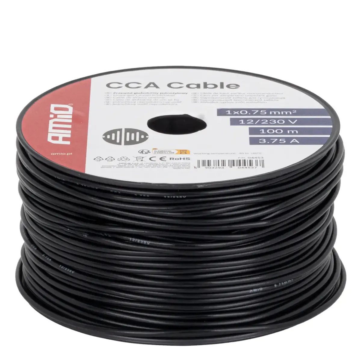CCA kabelis 1×0,75 mm² 100