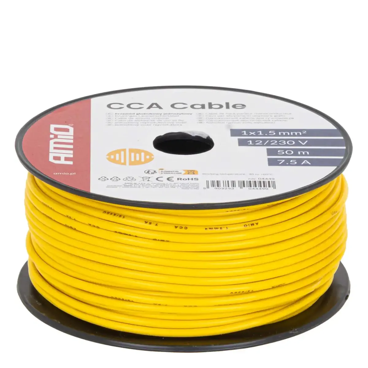 CCA kabelis 1×1,5 mm² 50