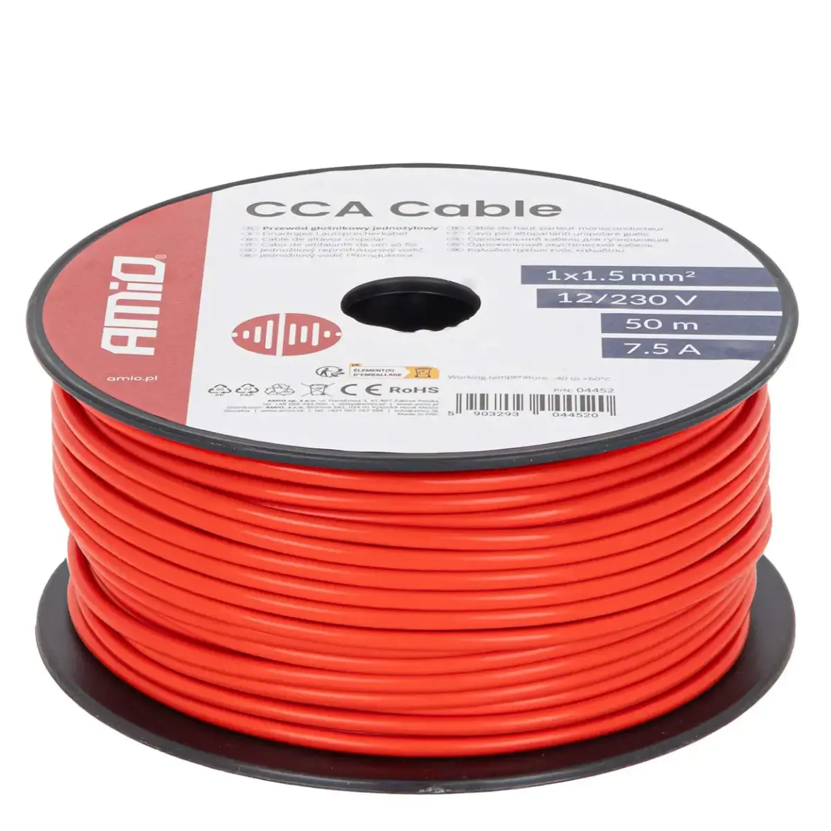 CCA kabelis 1×1,5 mm² 50