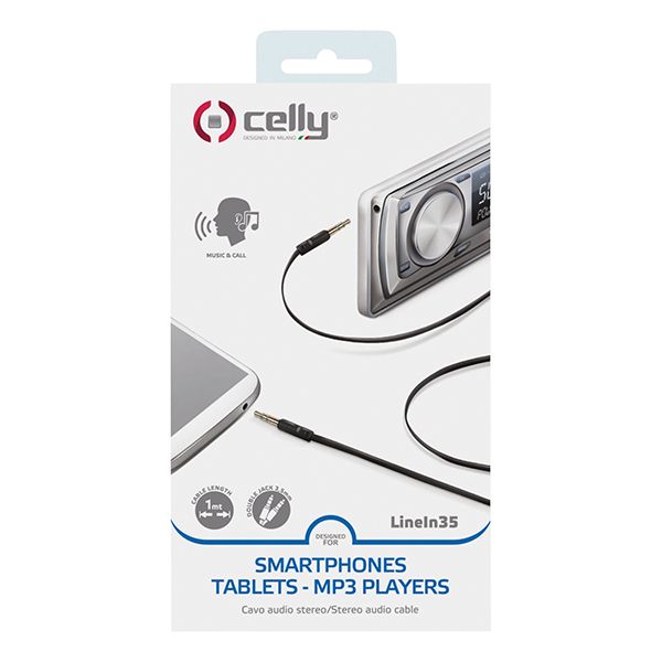 Celly Audio Aux vads 1m/3.5mm